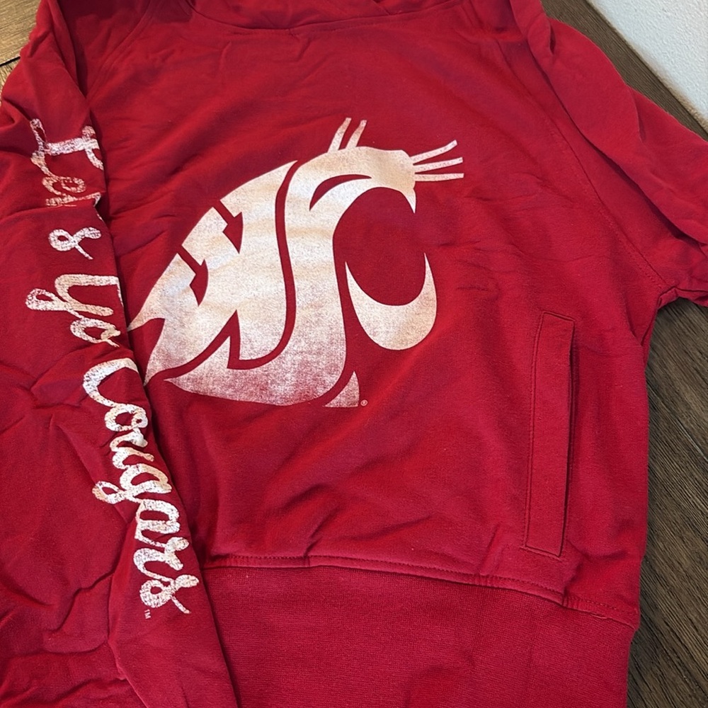 NWT [camp david] Washington State Cougars NCAA Hooded Sweatshirt Women’s Small - Picture 5 of 9